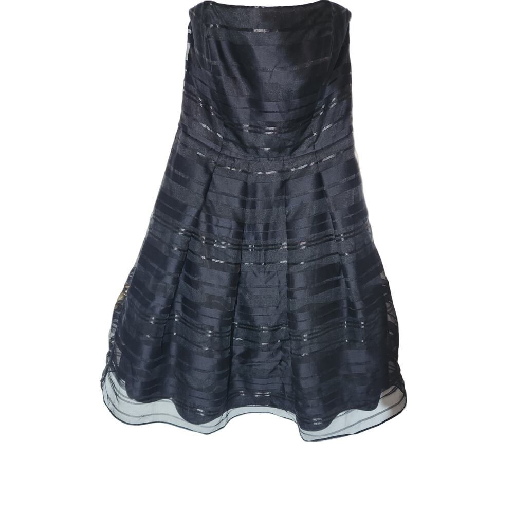 White House Black Market Black Strapless Dress Size 8 A1.4